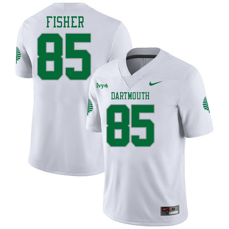 Dartmouth Big Green #85 Ky'Dric Fisher College Football Jerseys,Uniforms Stitched-White